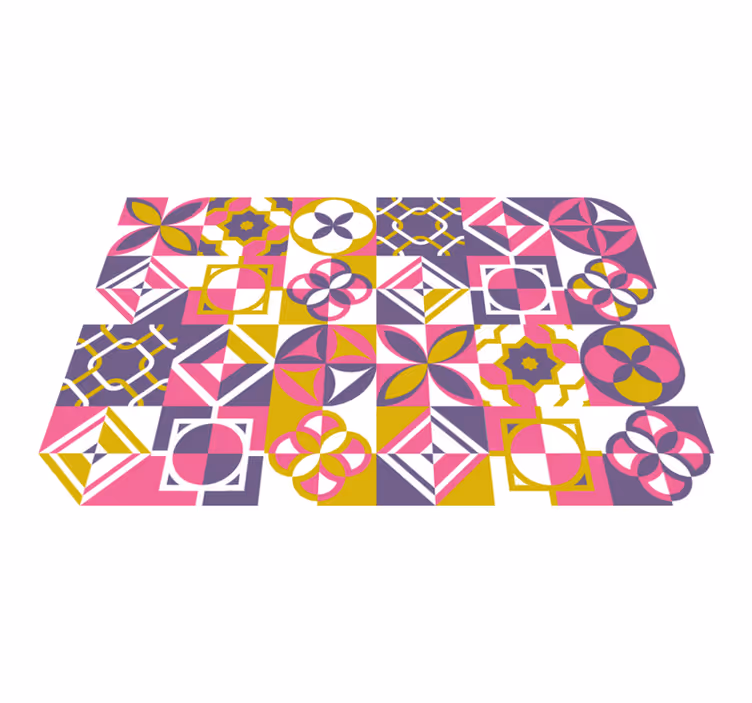 Covor de gresie și faianță geometric - TenStickers