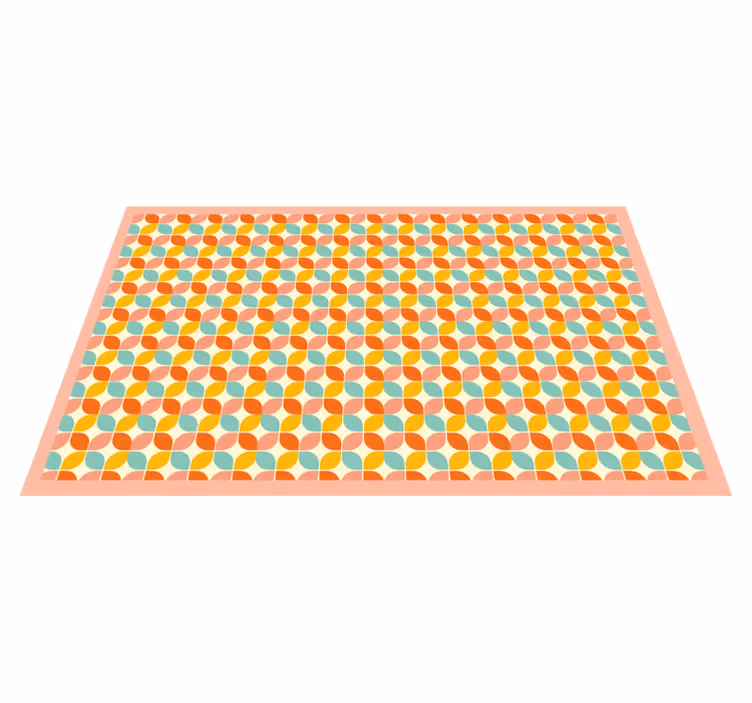 Covor de vinil geometric hexagoane geometrice - TenStickers