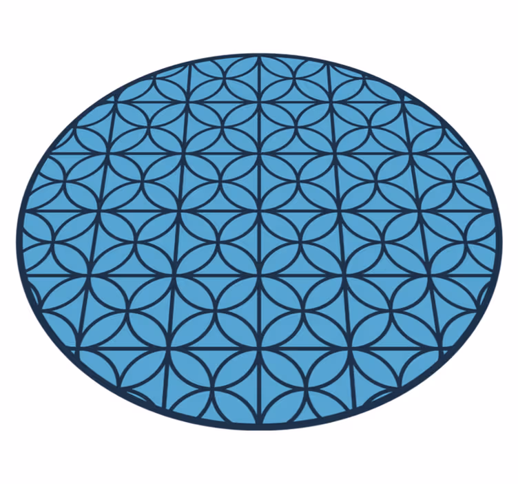Covor de vinil geometric geometric circular - TenStickers