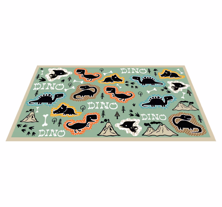 Covor cu model de oase de dinozaur - TenStickers