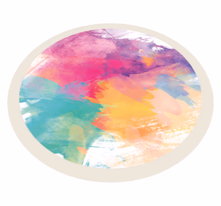 Covor modern cu design colorat abstract - TenStickers