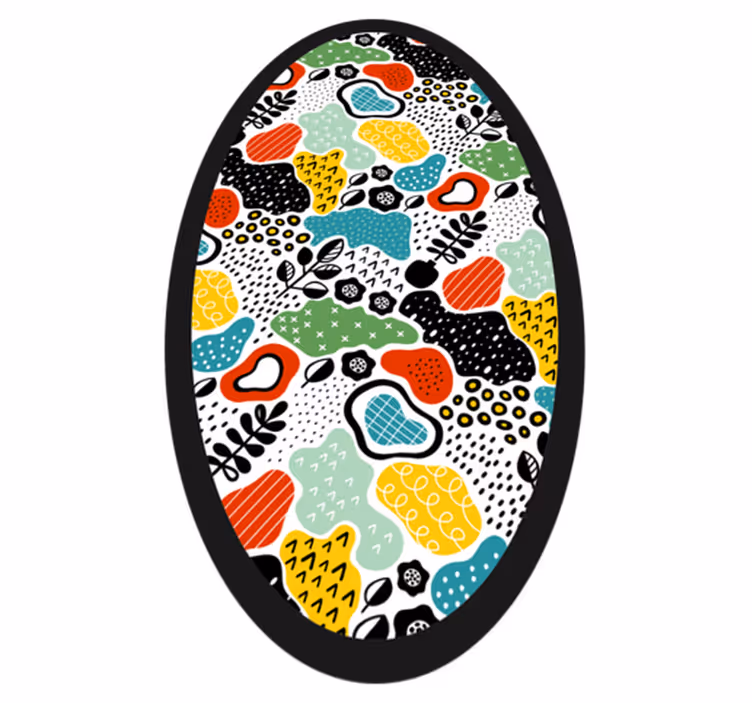 Covor modern colorat cu design abstract - TenStickers