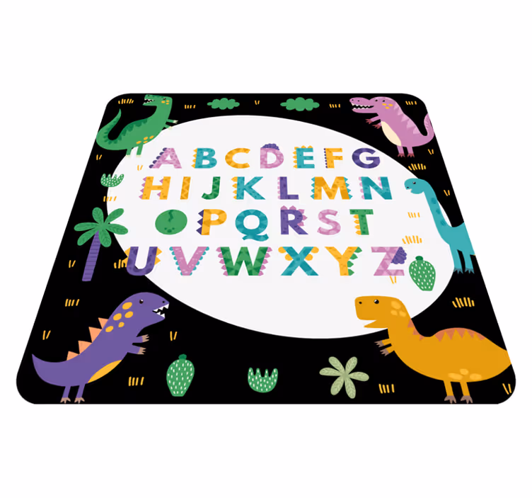 Covor vinil alfabet timp de joacă educațional colorat - TenStickers