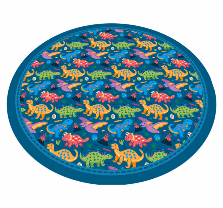 Covor din vinil colorat dinozauri - TenStickers