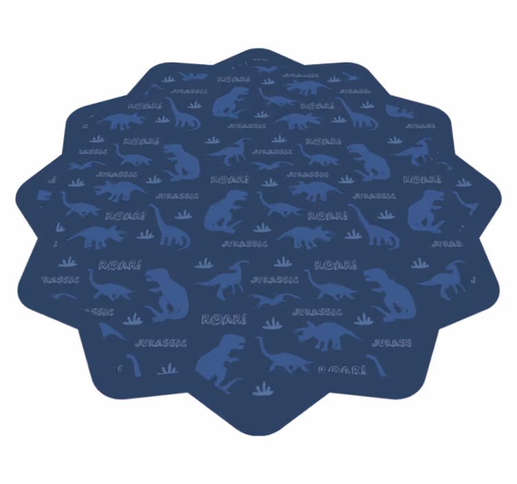 Alții covor de vinil contururi de dinozaur - TenStickers
