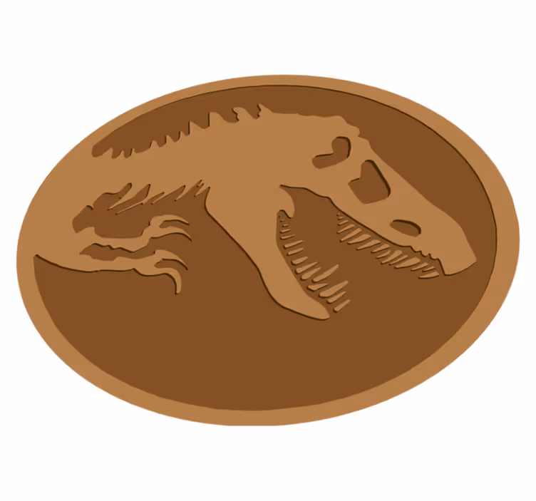 Covor vinil animal reprezentare fosile de dinozaur - TenStickers