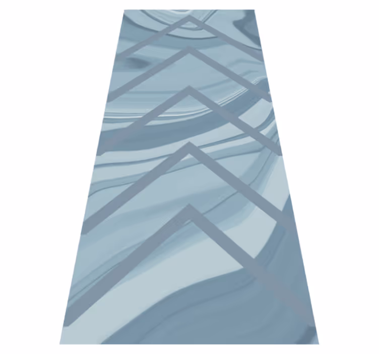 Covor de vinil marmura valuri albastre elegante - TenStickers