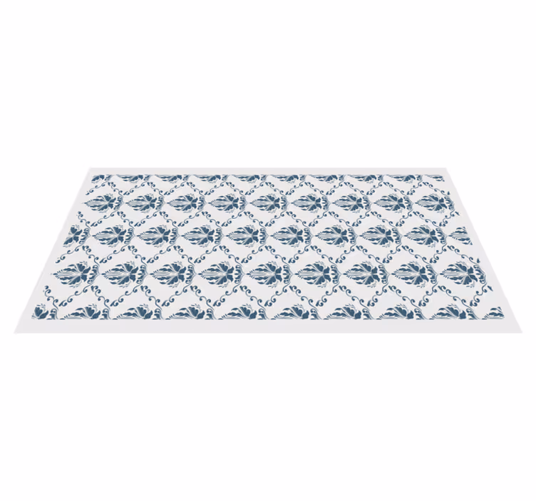 Covor vinil efect de țiglă motiv elegant al frunzișului - TenStickers