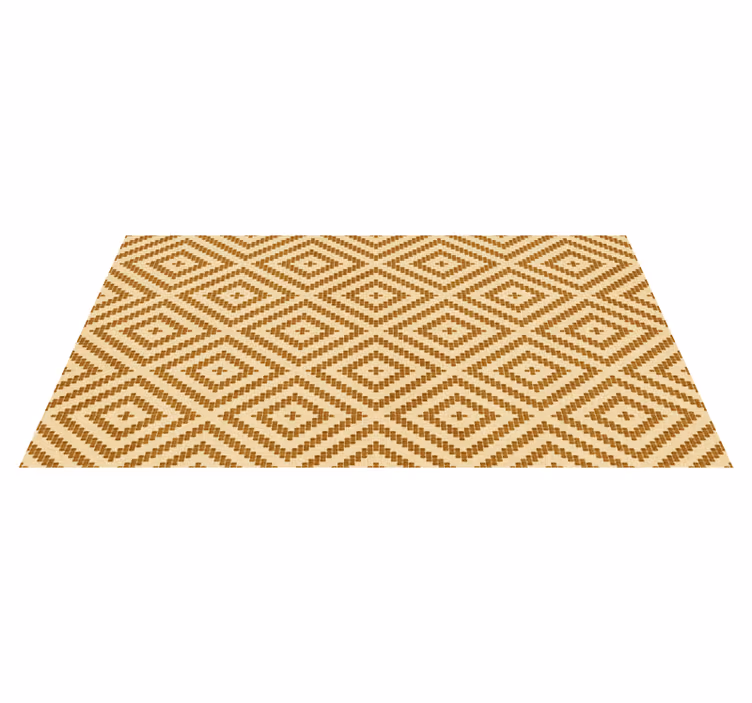 Covor de vinil geometric stil texturat cu diamant - TenStickers