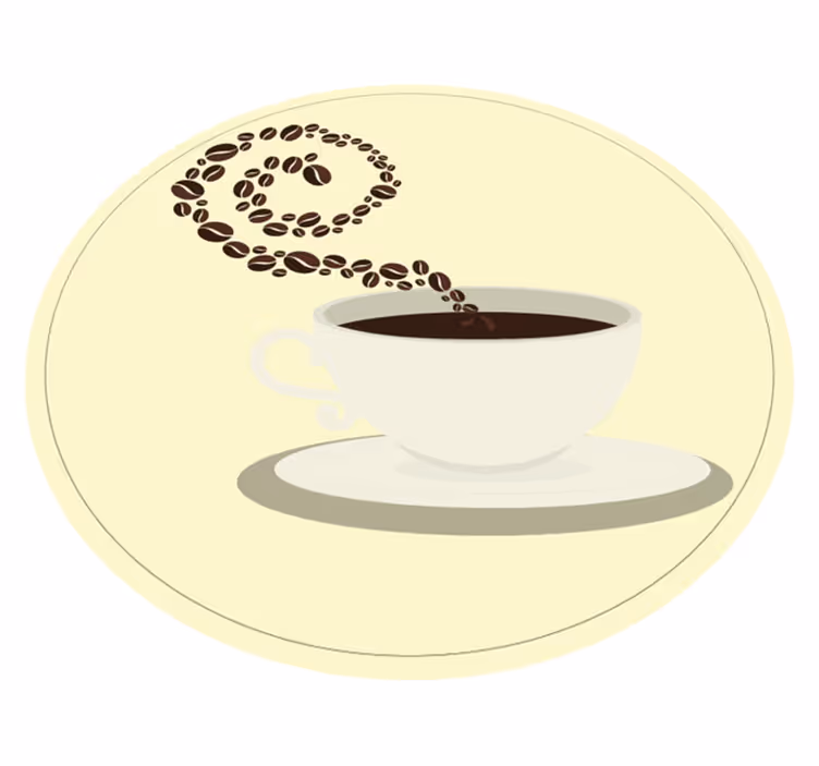 Covor de vinil pentru bucătărie imagini cu aromă de cafea - TenStickers