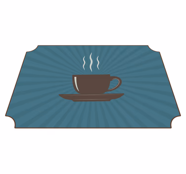 Covoare de vinil cu fraze cafea aburindă - TenStickers