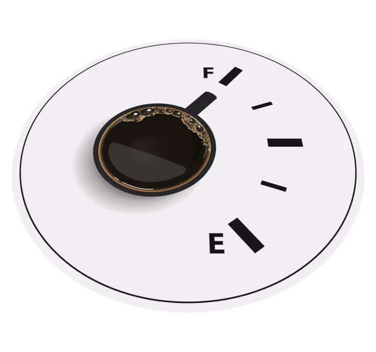 Covor de vinil mozaic indicatorul timpului de cafea - TenStickers