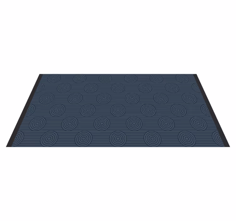 Covor de vinil geometric motive geometrice circulare - TenStickers