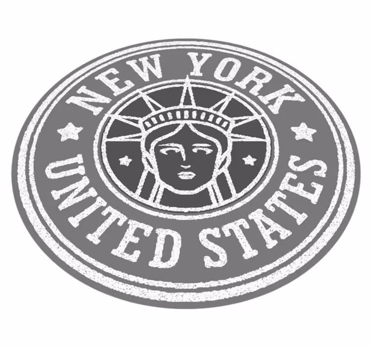 Covor vintage timbru new york - TenStickers