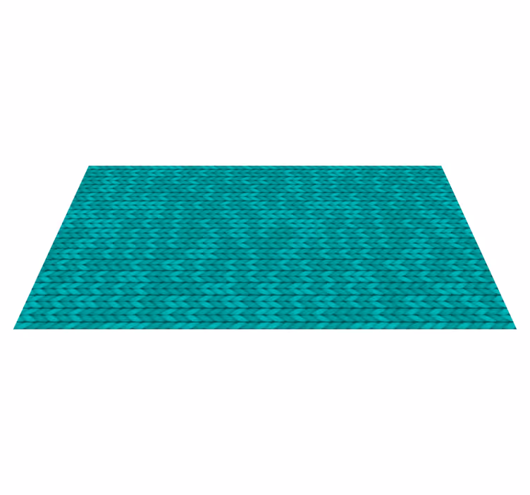 Covor de vinil texturat textură teal împletită - TenStickers