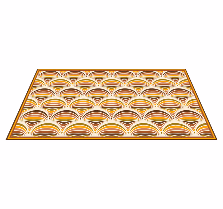 Covor de vinil geometric model de vârtej retro - TenStickers