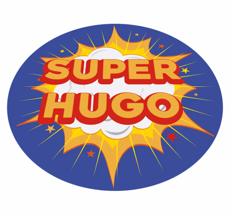 Covor de vinil cu nome izbucni super-eroul - TenStickers