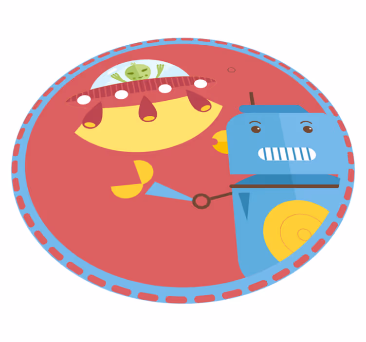 Covor de vinil pentru copii joc robot submarin - TenStickers