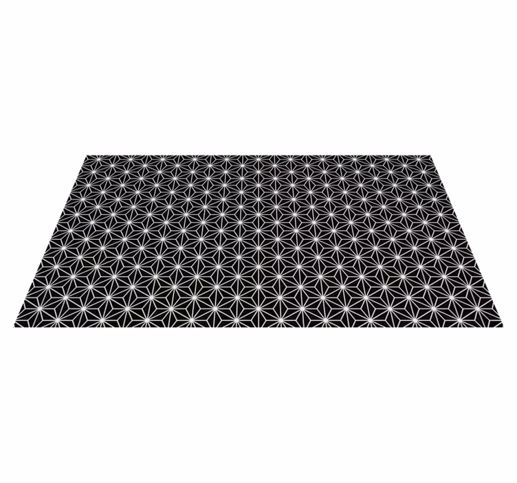 Covoare cu diamante geometrice alb-negru - TenStickers