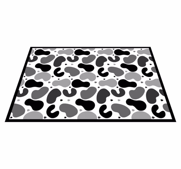 Covor modern cu puncte alb-negru moderne - TenStickers