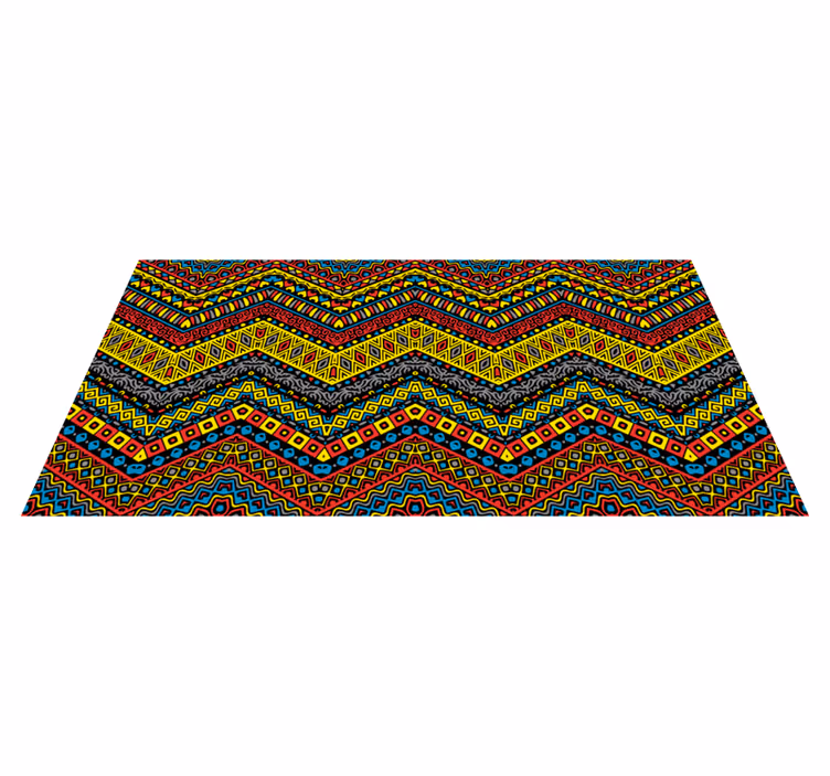 Covor tribal colorat din vinil - TenStickers