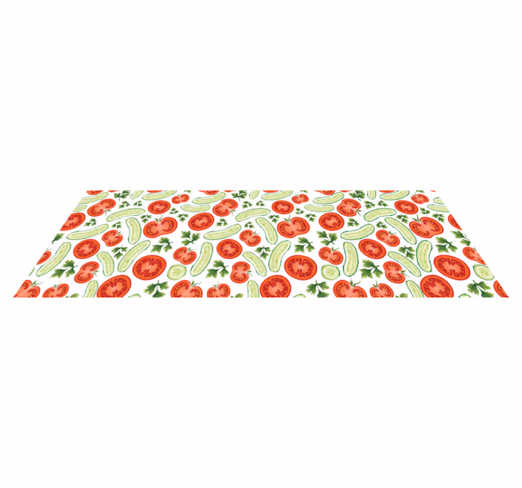 Covor de vinil pentru bucătărie motiv vegetal - TenStickers