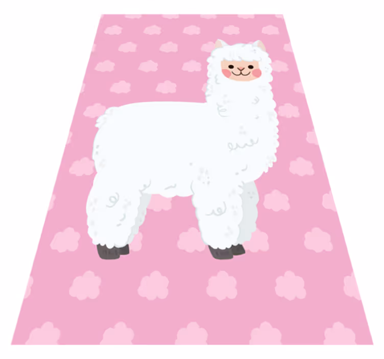 Covor roz din lama nordică pentru copii - TenStickers
