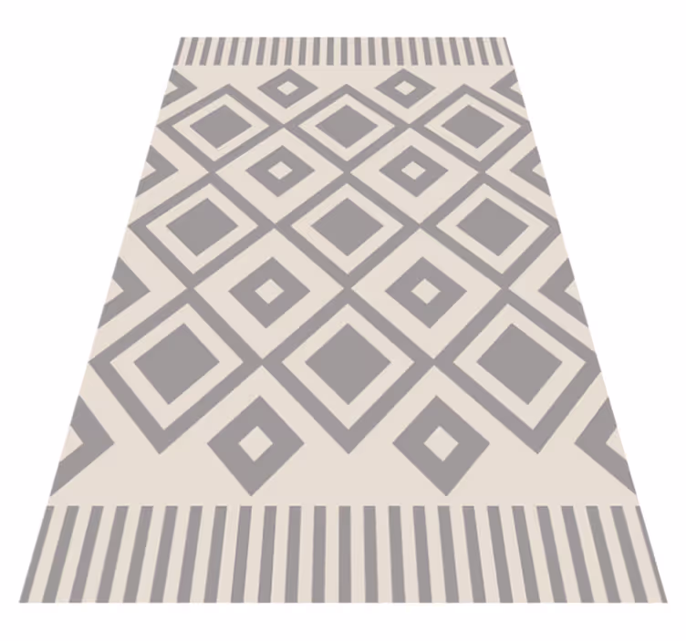 Covoare geometrice diferite pătrate gri - TenStickers