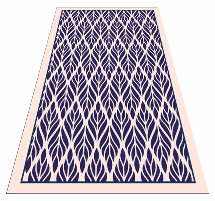 Covor de vinil geometric model de frunze unghiulare - TenStickers