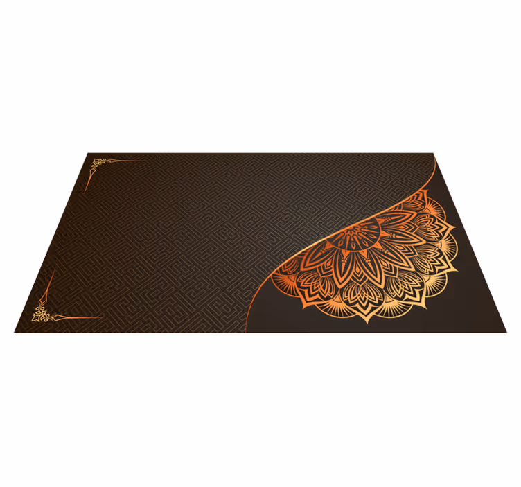 Covor vinil mandala design de colț mandala - TenStickers