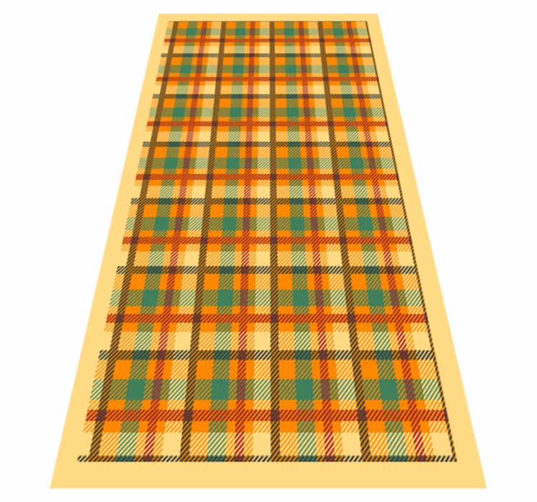 Covor vinil vărgat model în carouri tartan - TenStickers