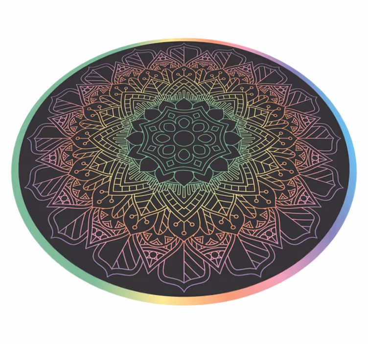 Covor vinil mandala meditație mandala - TenStickers