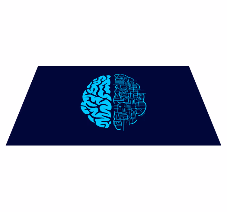 Covor vinil modern contrast cerebral - TenStickers