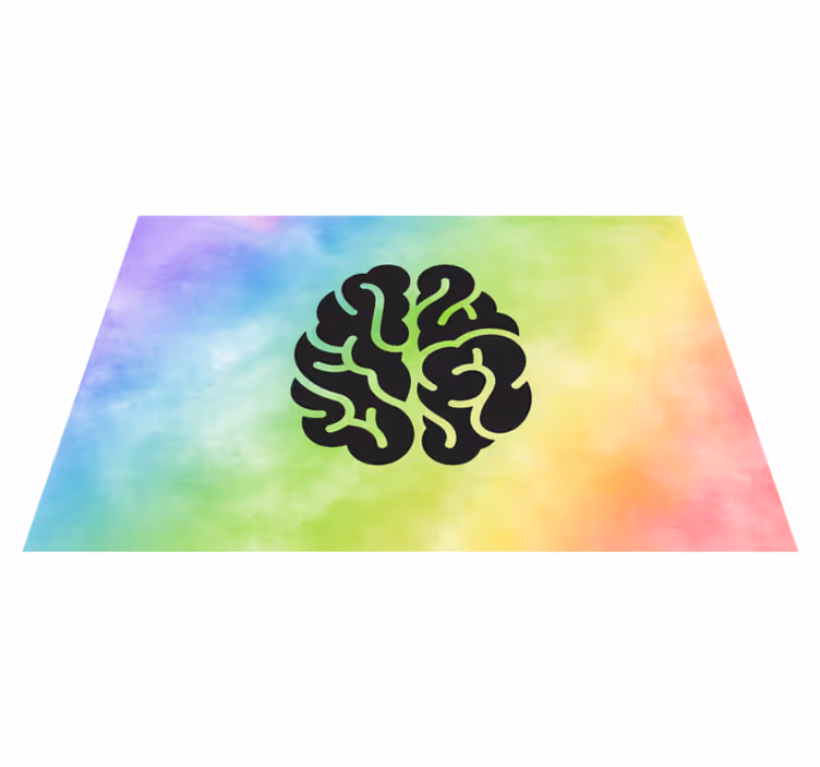 Alții covor de vinil curcubeu educativ - TenStickers