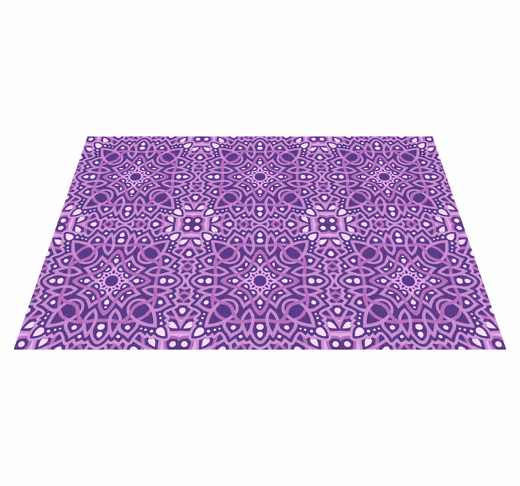 Covor mandala cu tigle violet covor mandala - TenStickers