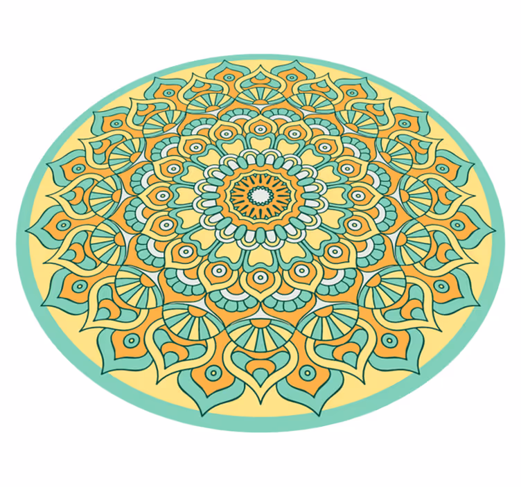 Covor vinil mandala mandala forma circulara - TenStickers