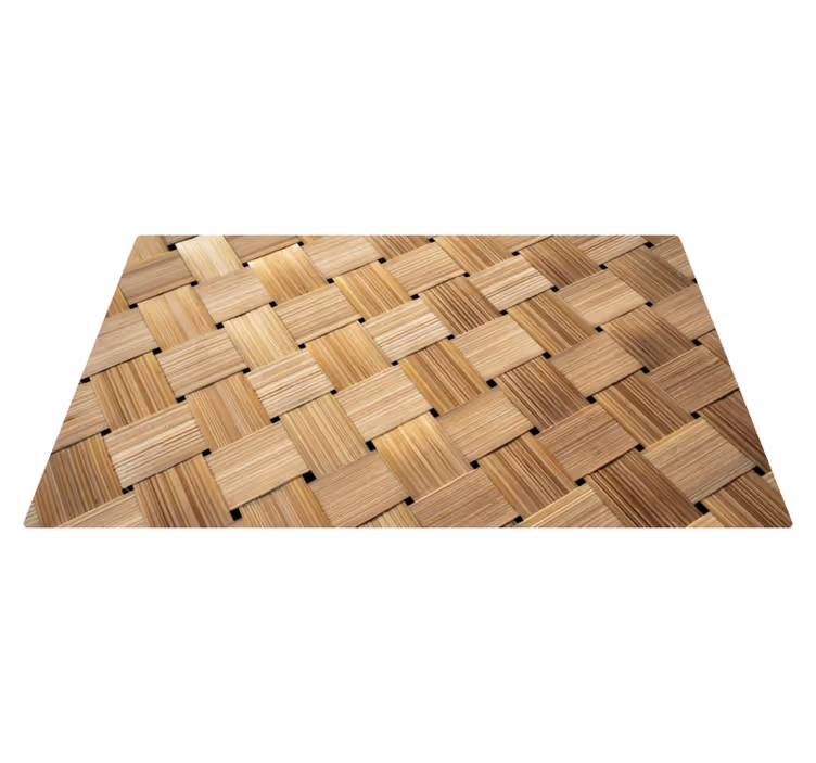 Covor textură model bambus natural - TenStickers