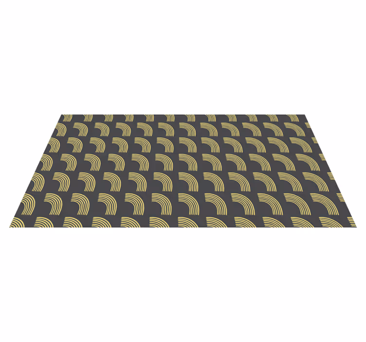 Covor vinil vărgat modele geometrice cu arc - TenStickers