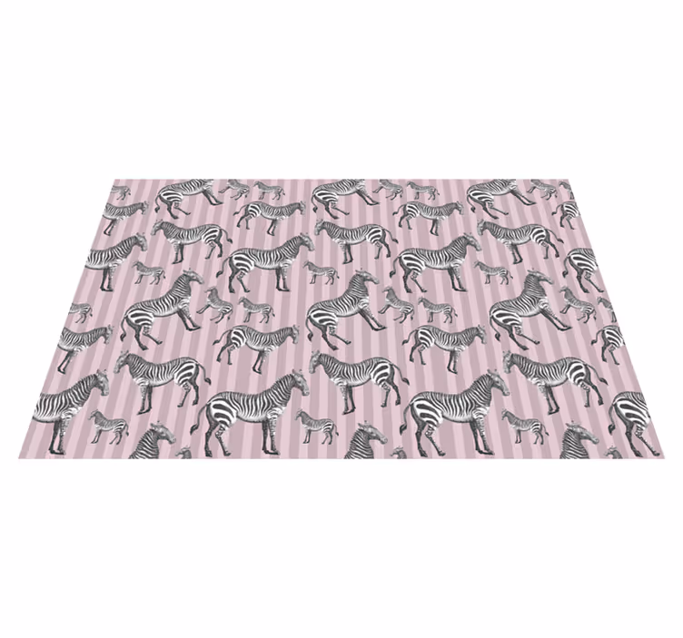 Covor vinil print animalier zebre dungi - TenStickers