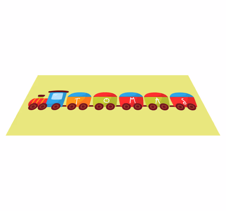 Tren cu covor de vinil pentru copii - TenStickers