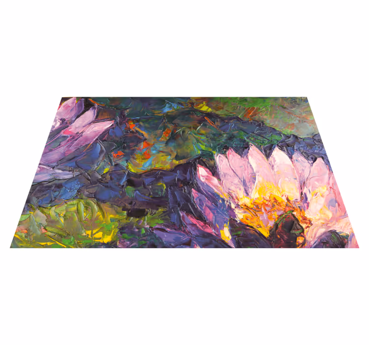Covor vinil flori și plante florale impresioniste - TenStickers