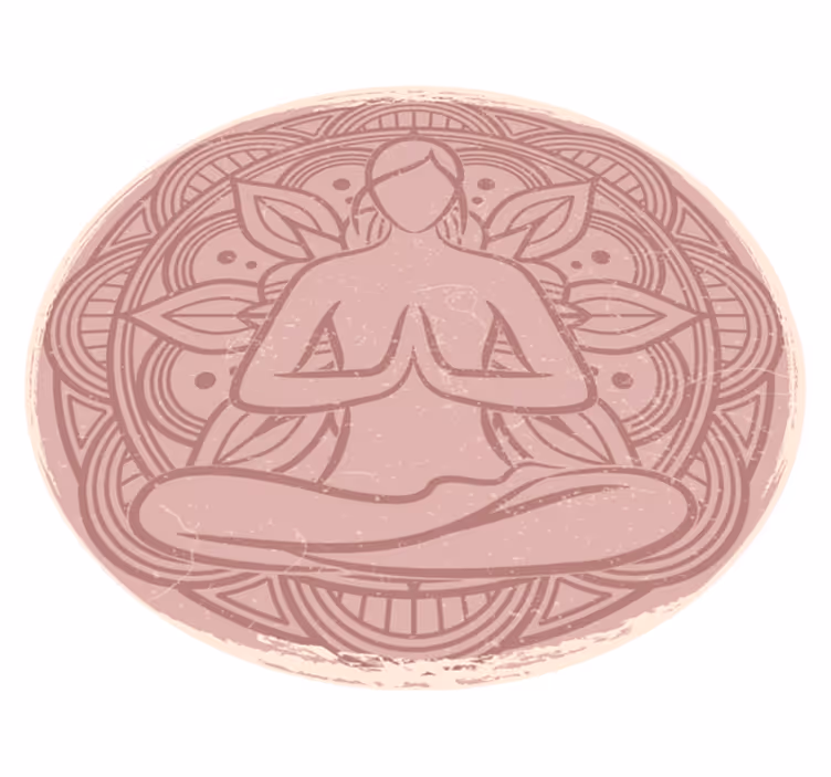 Covor vinil mandala mandala meditativa - TenStickers