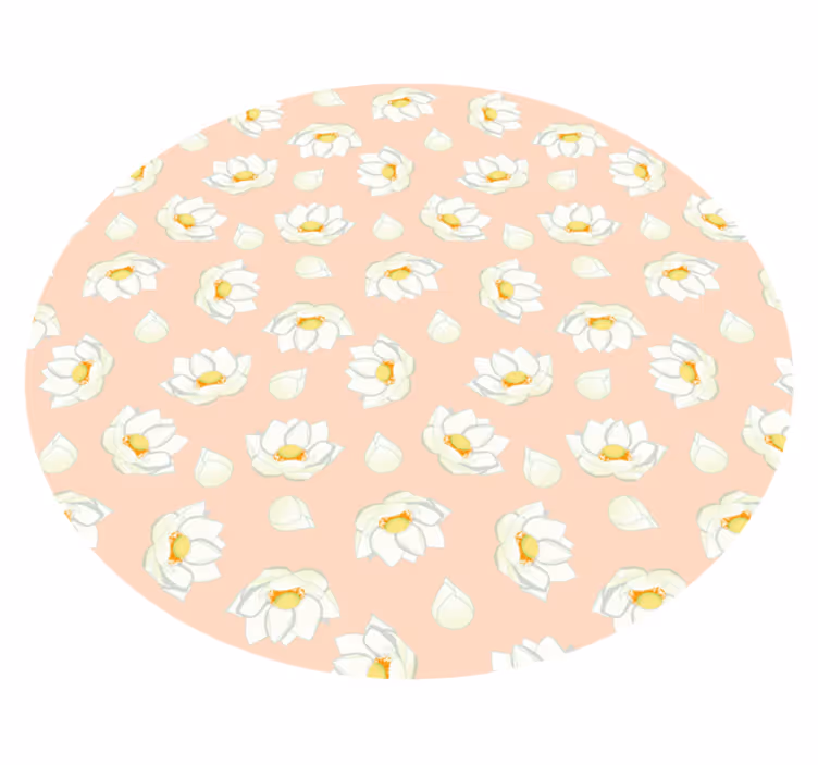 Covor vinil flori și plante floare florală - TenStickers