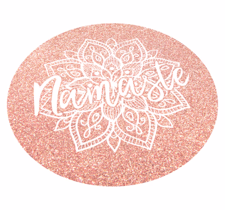 Covor vinil mandala motiv mandala namaste - TenStickers