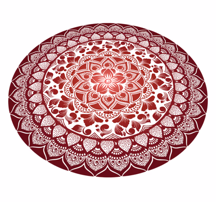 Covor vinil mandala emblema mandala complicată - TenStickers