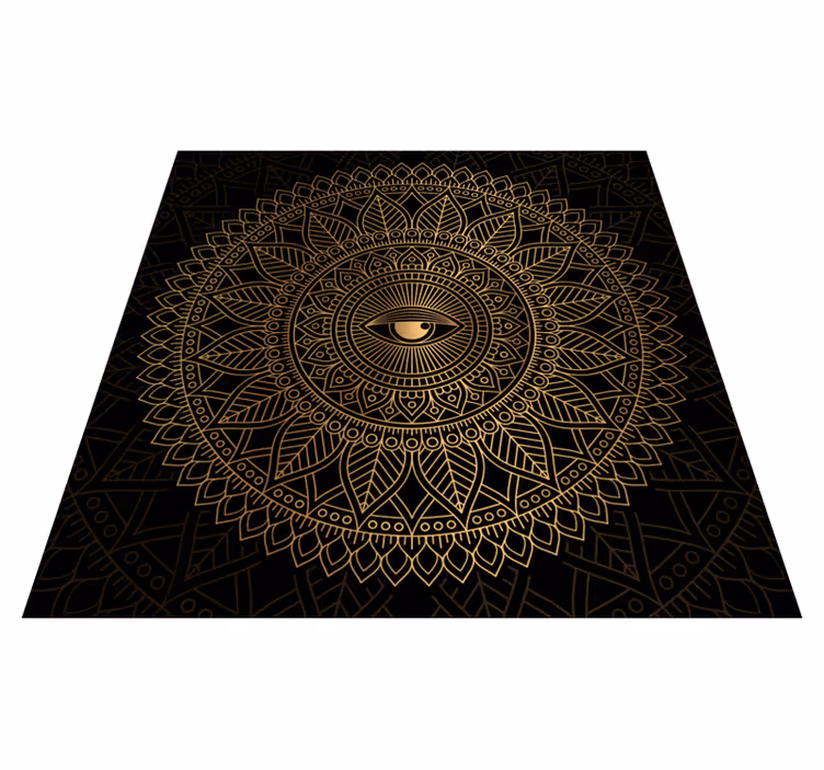 Covor de mandala cu tot cu ochi mandala - TenStickers