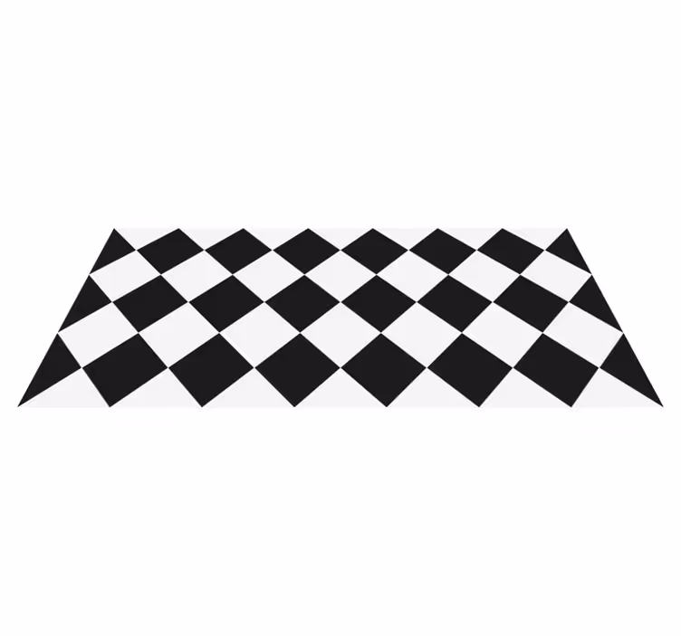 Covoare cu romburi alb-negru - TenStickers