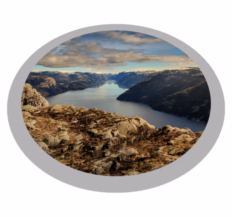 Covor vinil cu aspect de natura vedere pitorească peisajului - TenStickers