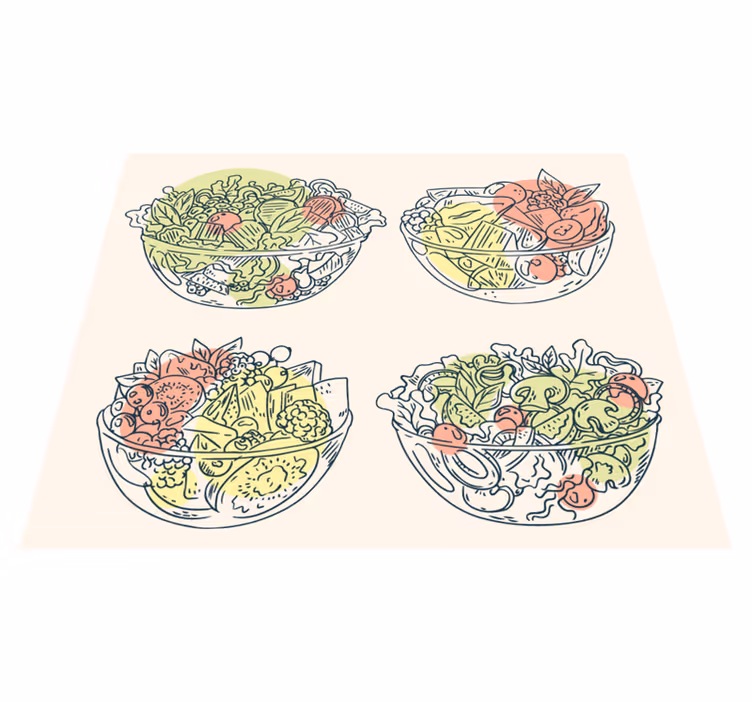 Salată de desene animate în gresie - TenStickers