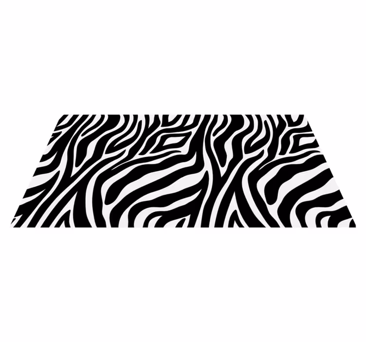Covor din vinil cu imprimeu zebra - TenStickers